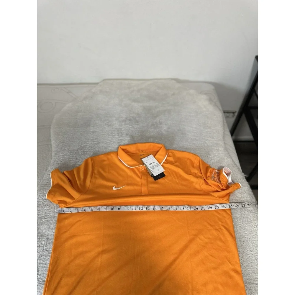 NIKE x BO JACKSON New Mens Size XL Dri-Fit Polo Shirt Orange Wicking Golf Casual